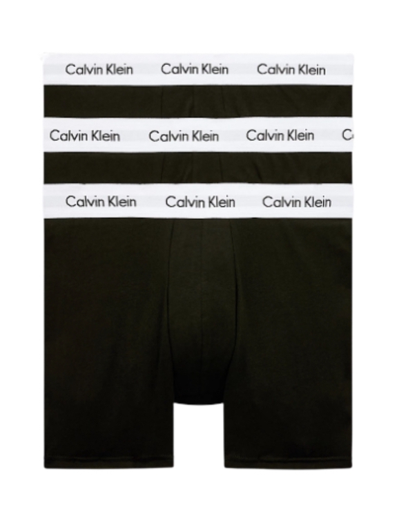 Calvin Klein 3-PACK Boxer brief underbukser - Black / White waistband